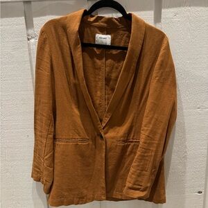 Old Navy Women's Rust Linen Blend Lightweight | Size Medium